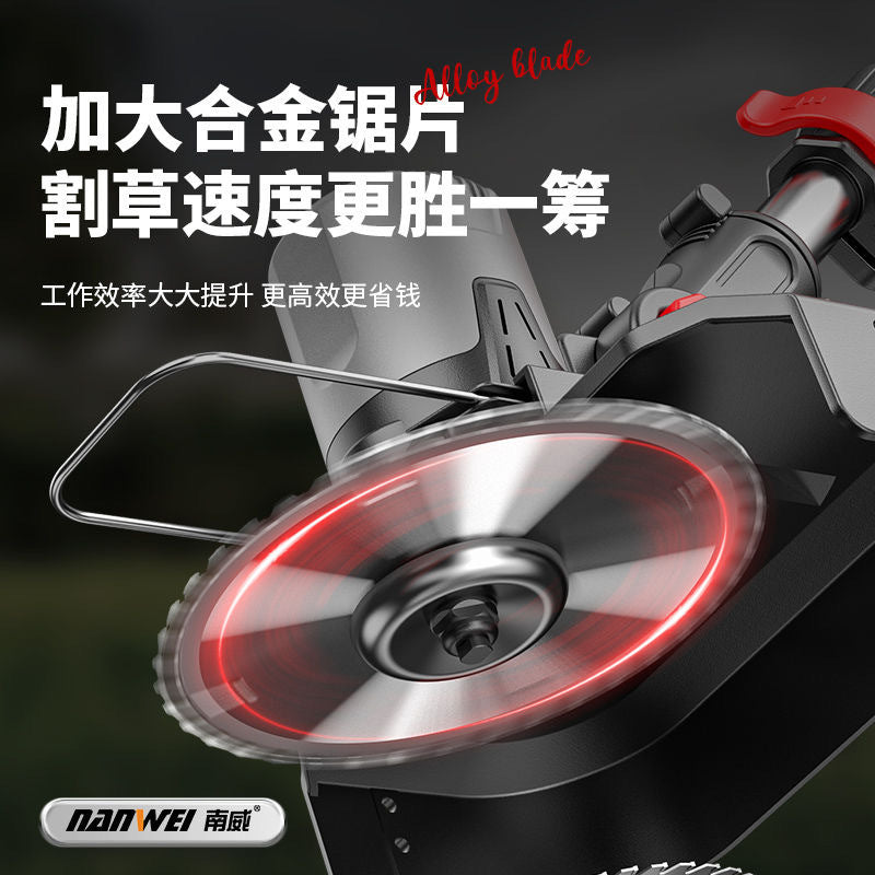 South Wei Electric Lawn Mower Small Household Handheld Weeding Machine Rechargeable Lawn Trimmer Lithium Battery Brush Cutter Agricultural