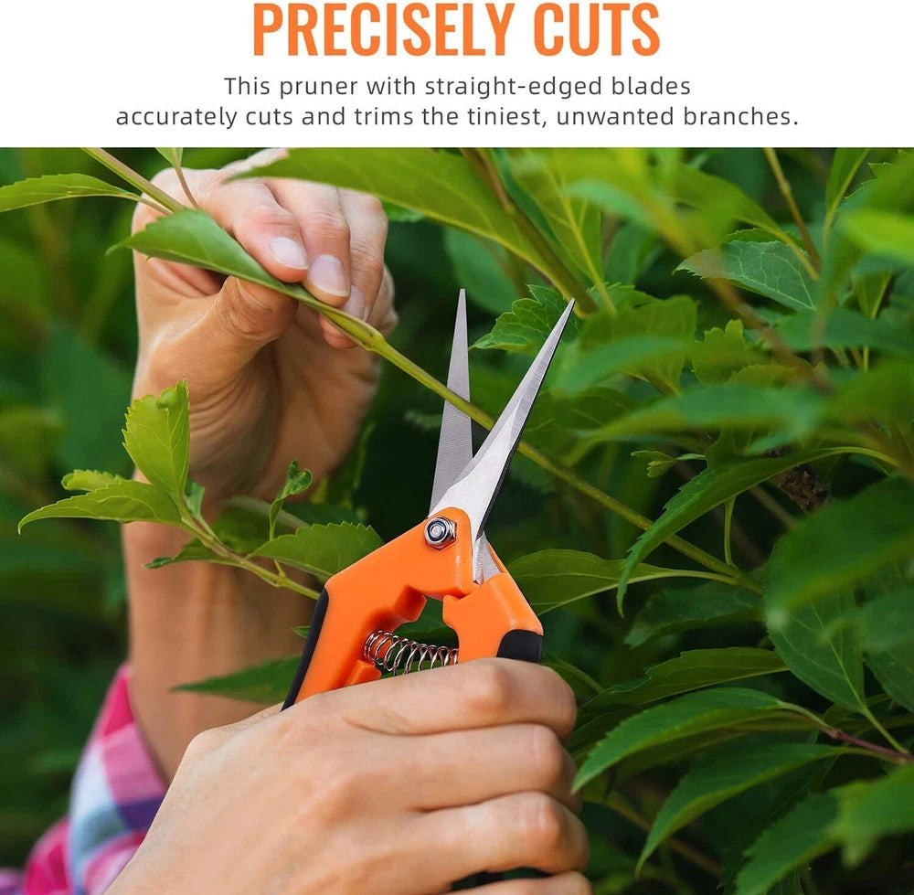 4 Snips Gardening Shears Set Tool Steel Scissors Garden Pruning Plants Pruners