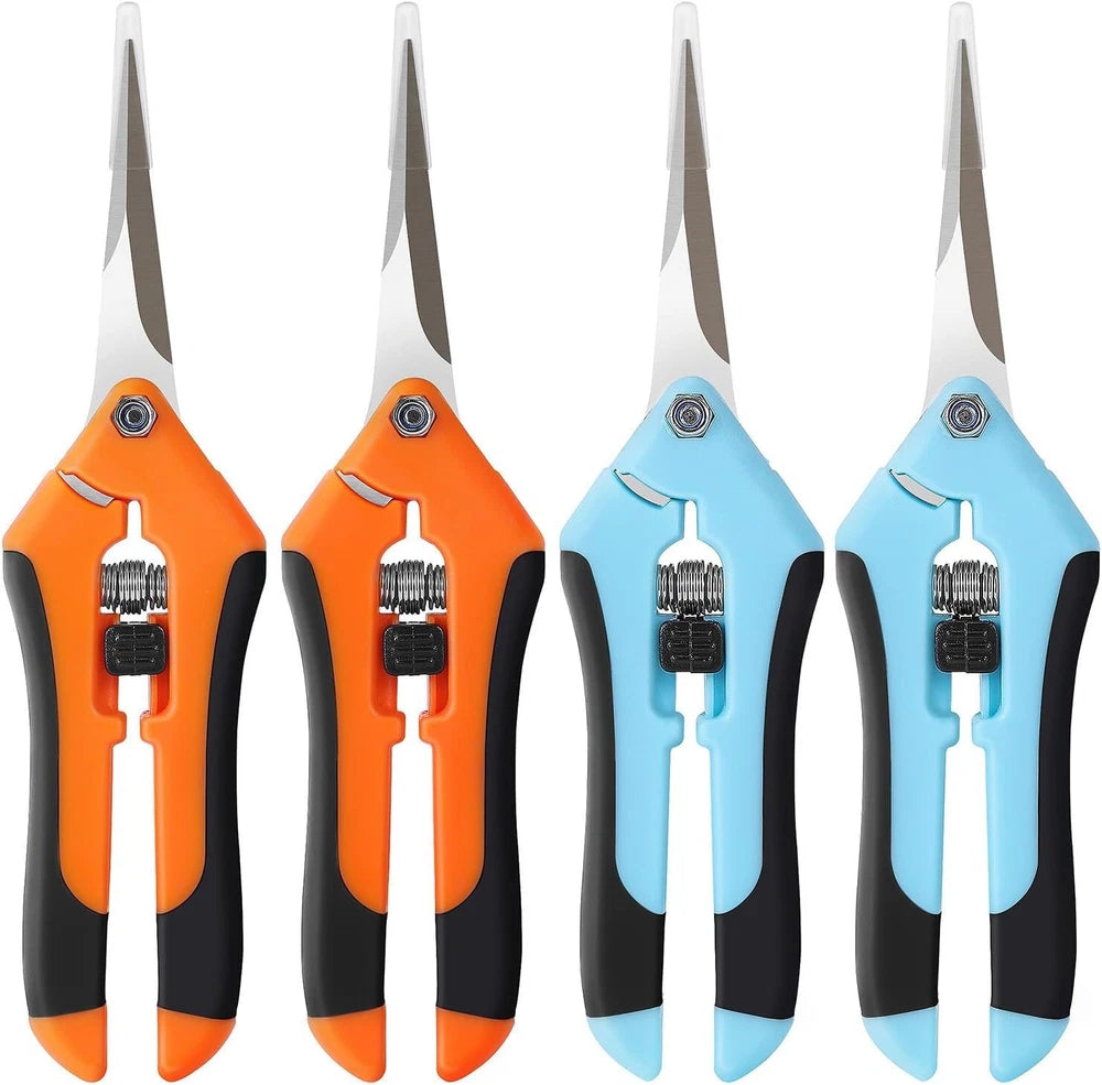 4 Snips Gardening Shears Set Tool Steel Scissors Garden Pruning Plants Pruners
