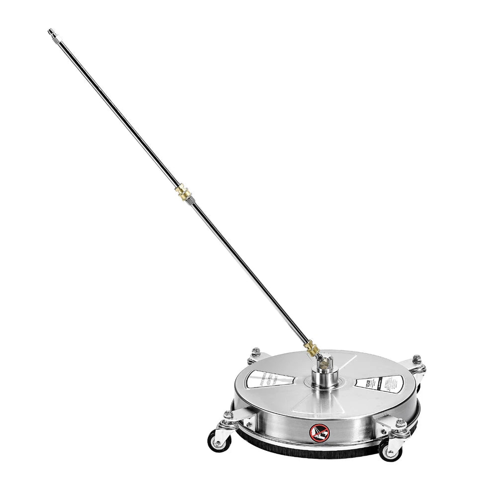 VEVOR 15" Pressure Washer Surface Cleaner 4000 PSI w/ 4 Wheels 2 Extended Wands