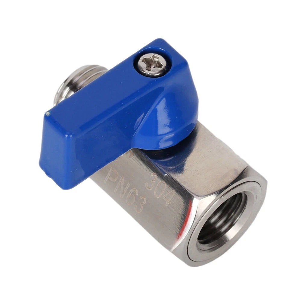 Steel Mini Ball Valve Shut-Off Valve Kit With 1/4" NPT Female & Male Thread