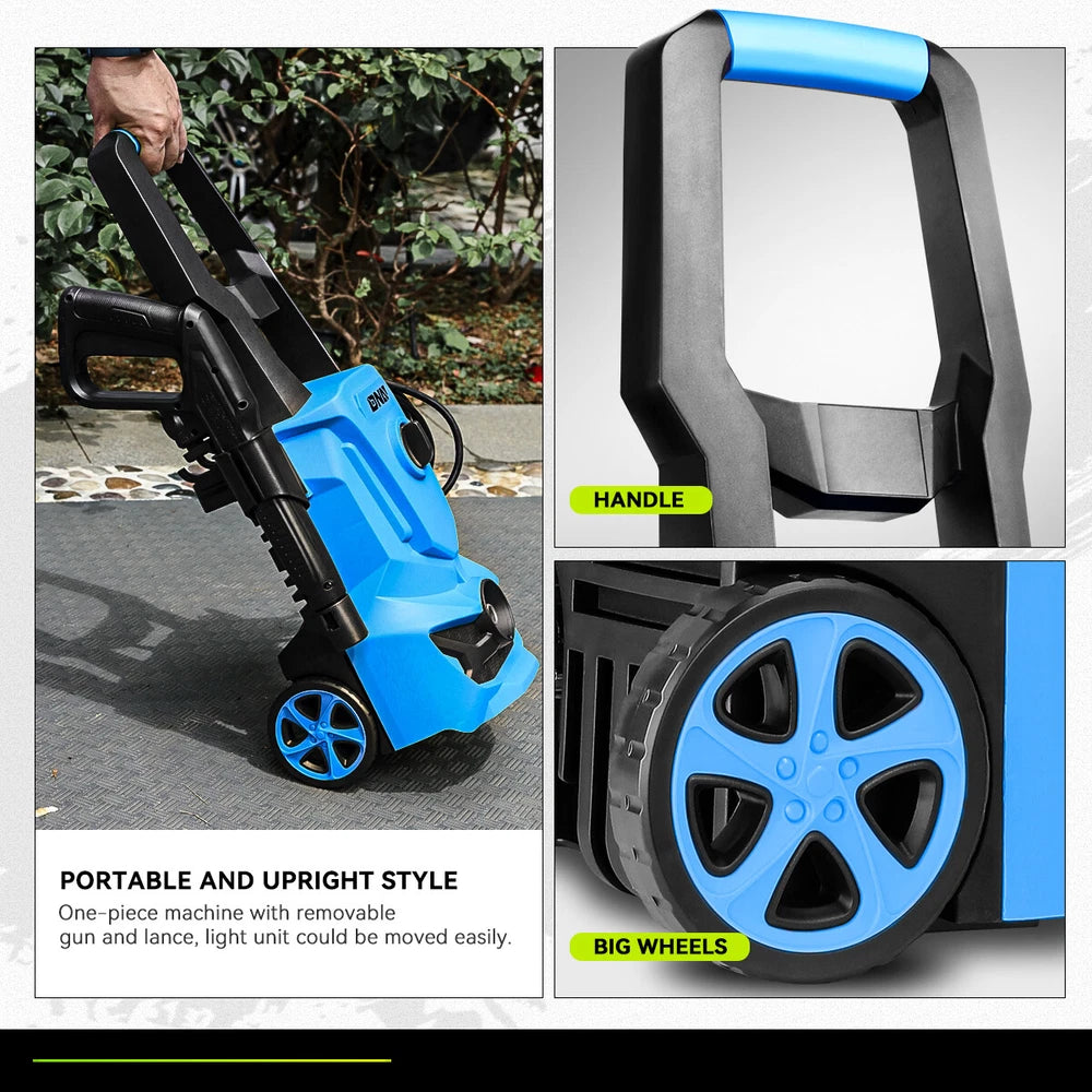 1813 PSI 1.45GPM High Pressure Power Washer Portable Electric Cleaner Machine