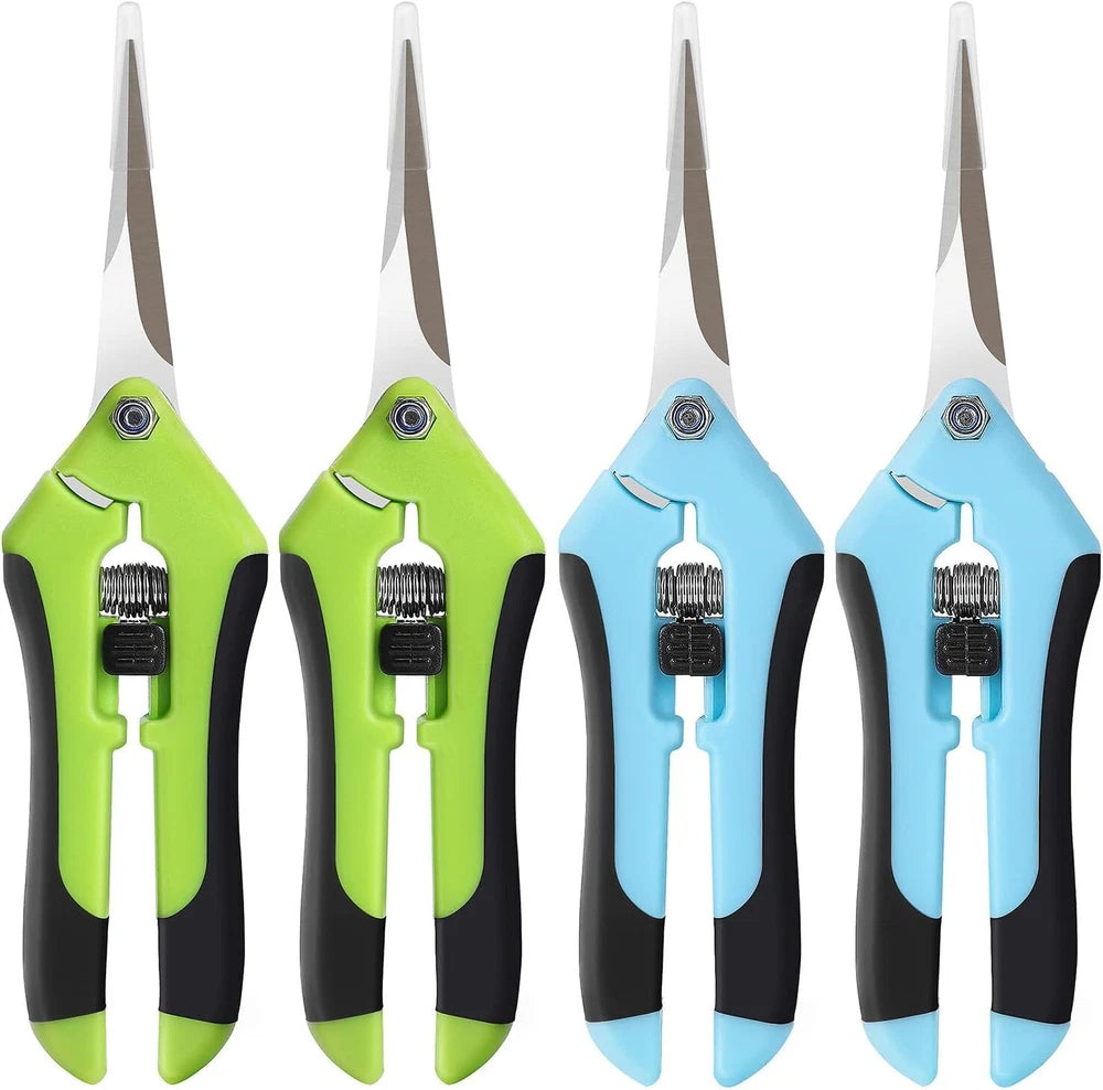 4 Snips Gardening Shears Set Tool Steel Scissors Garden Pruning Plants Pruners