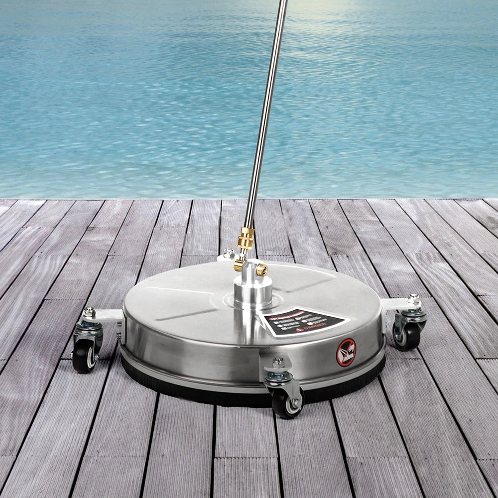 15" Pressure Washer Surface Cleaner with Extension Wands Stainless Steel NEW
