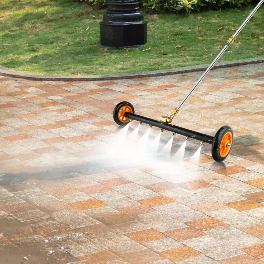 24" Pressure Washer Water Broom Undercarriage Cleaner Driveway Surface Cleaner