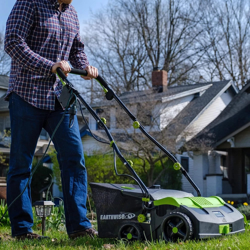Earthwise DT71613AA 13-Amp 16-Inch Corded Dethatcher with Scarifier Blade and Co