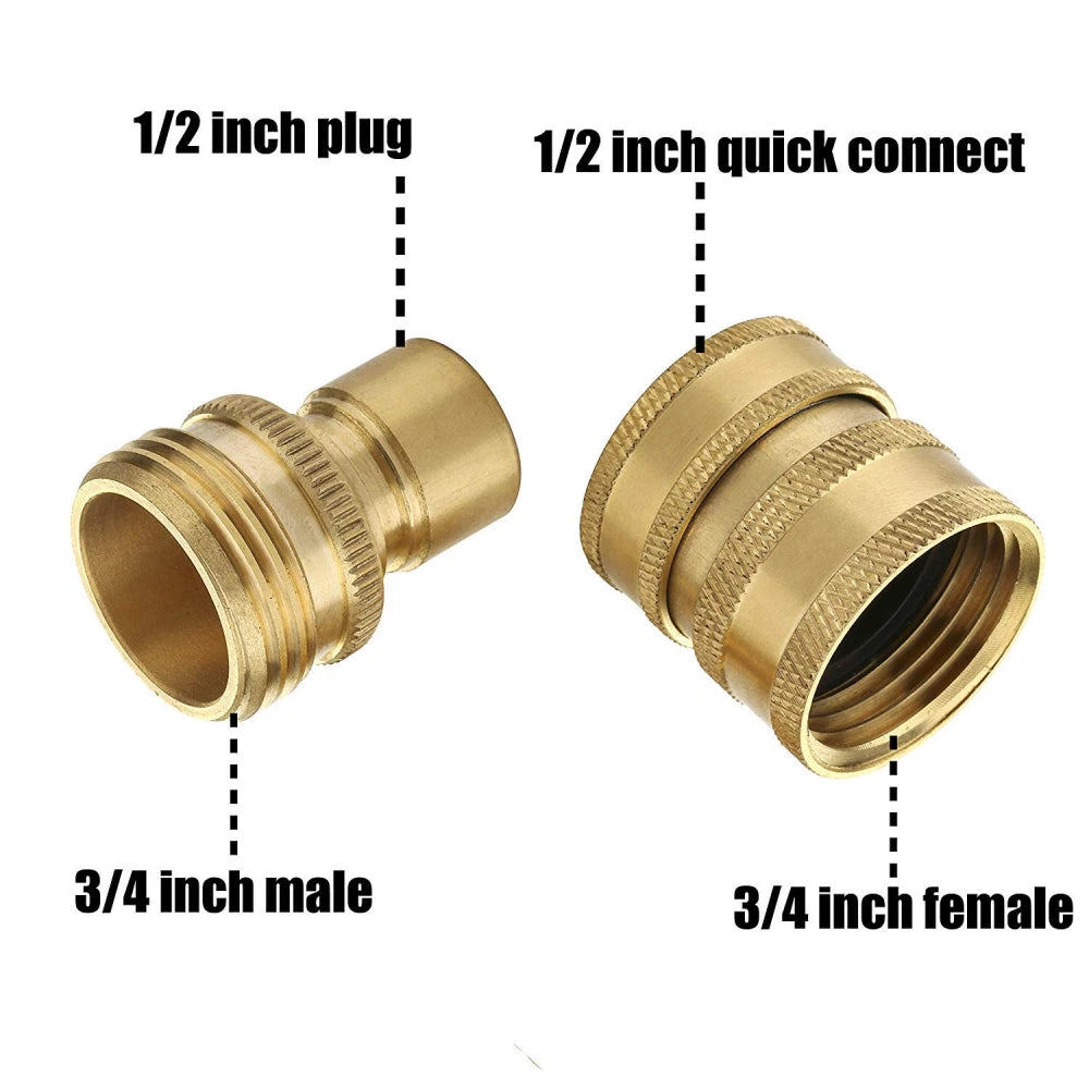 9Pc Pressure Washer Adapter Set Quick Disconnect Kit M22 Swivel to 3/8'' Connect