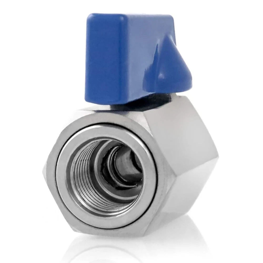 Steel Mini Ball Valve Shut-Off Valve Kit With 1/4" NPT Female & Male Thread