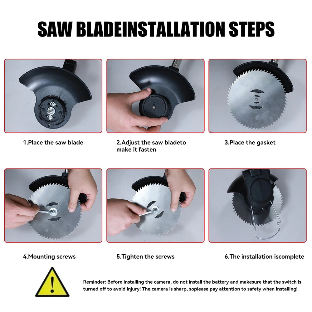 48V Electric Cordless Grass String Trimmer Lawn Edger WeedWacker Cutter 2Battery