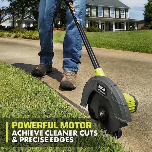 NEW Lawn Edger Electric Ryobi Cordless Trimmer Battery Lith-ion (Tool Only)