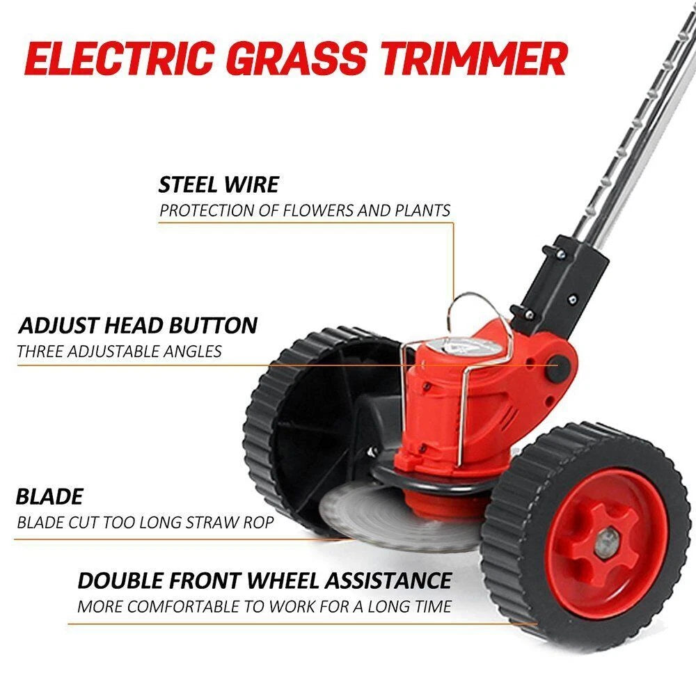 Cordless String Trimmer, Edger WeedWhacker Grass Eater Lawn Cutter w/2* Battery