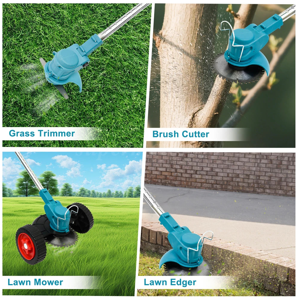 Grass String Trimmer Weed Eater Lawn Edger Weed Wacker Field Mower w/2Battery US