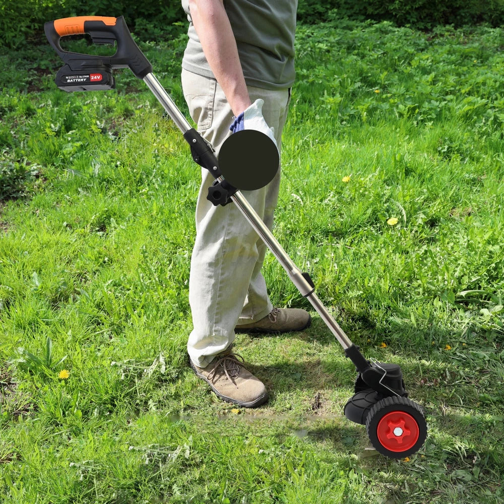 2Battery Cordless WeedEater Electric Lawn Mower Lawn Edger Grass String Trimmer