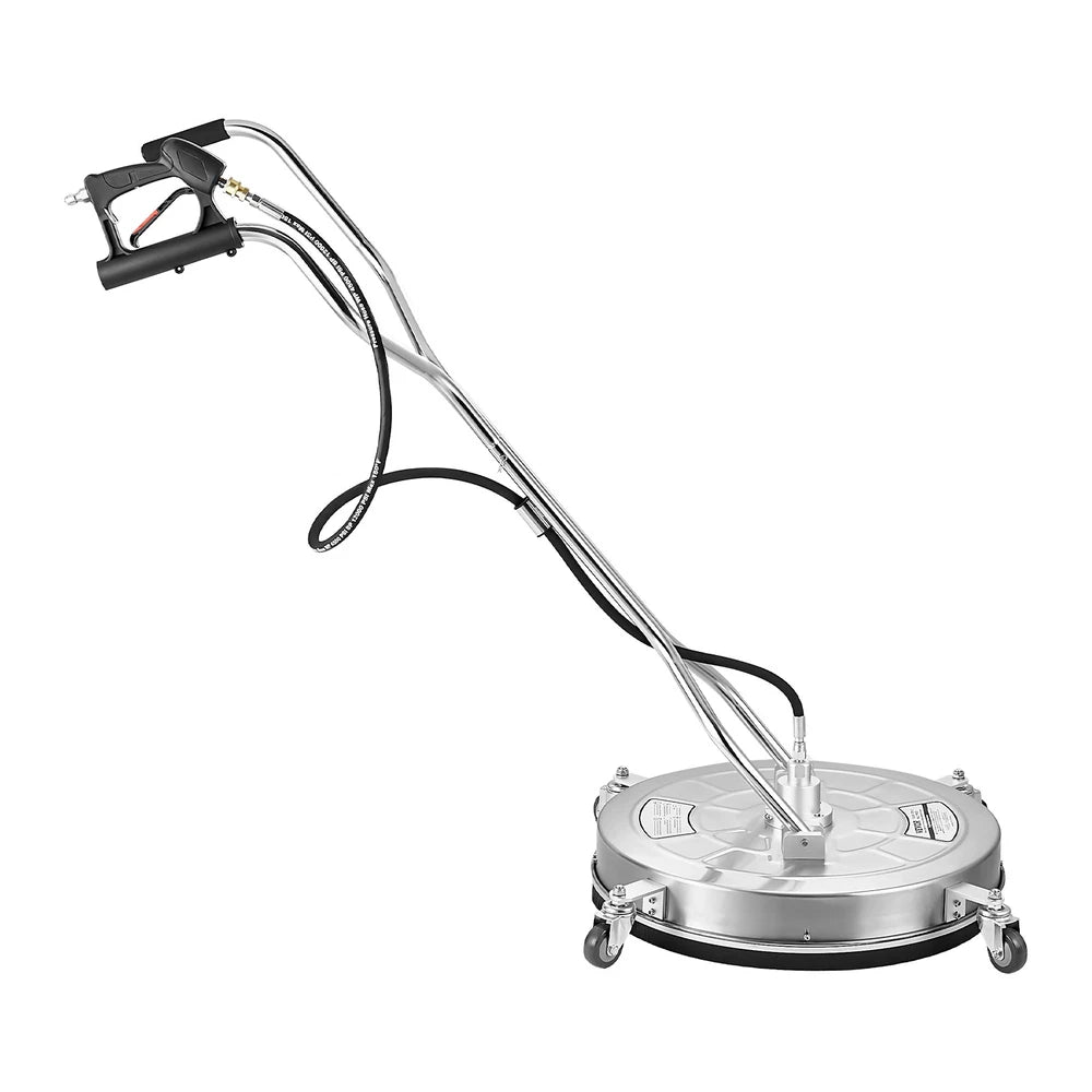VEVOR 24" Pressure Washer Surface Cleaner 4 Wheels Dual Handle 4500 Max PSI