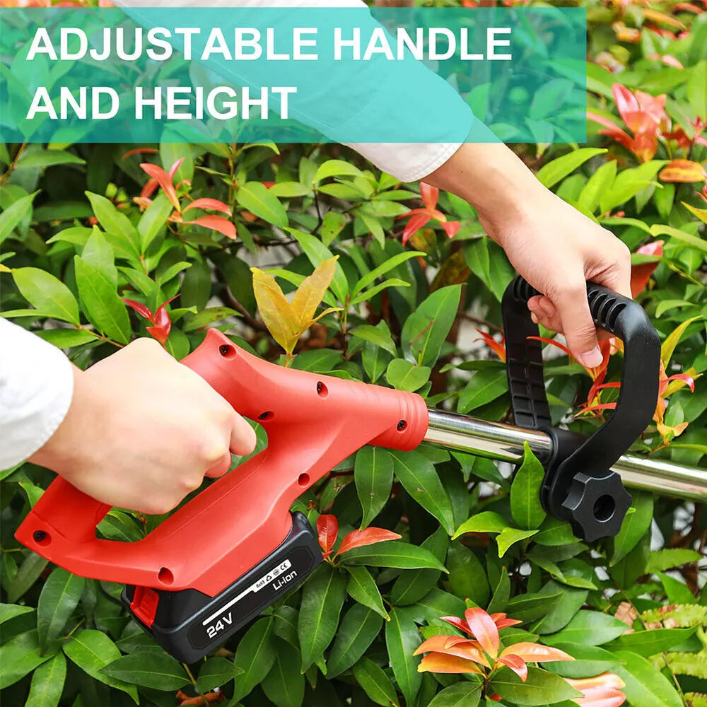 Cordless String Trimmer, Edger WeedWhacker Grass Eater Lawn Cutter w/2* Battery