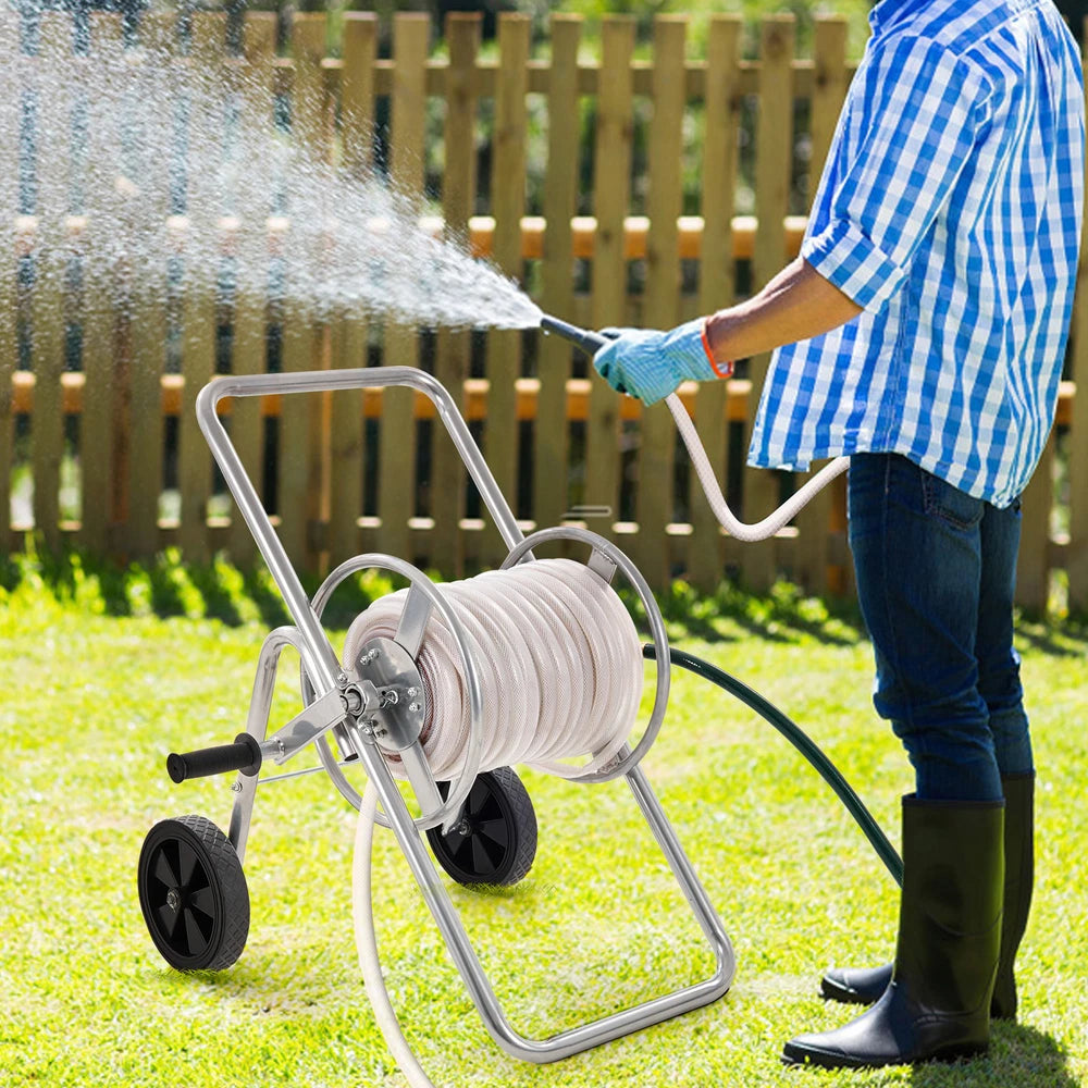 Hose Reel Cart 175ft. Heavy Duty Garden Water Yard Planting w/ Wheels