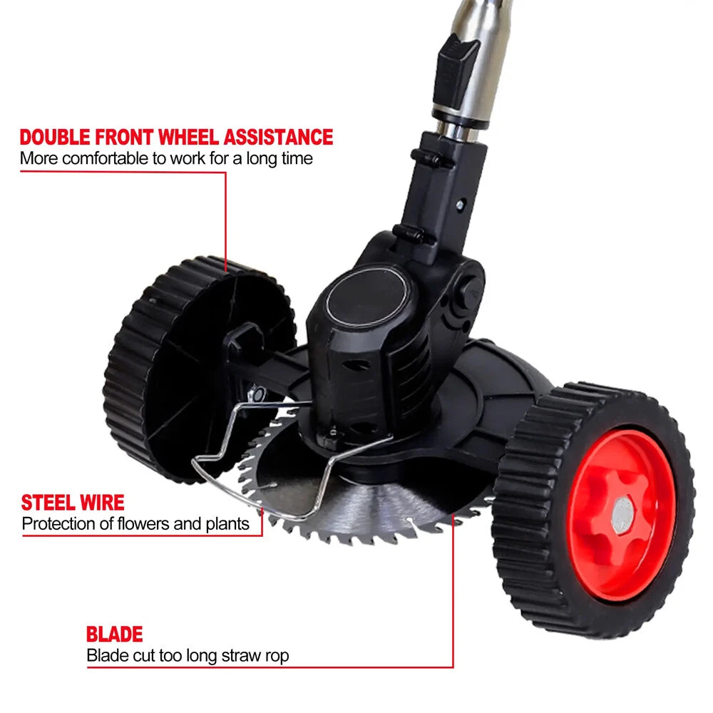 Cordless Weed Eater Electric Brush Cutter Lawn Edger Grass String Trimmer 2500W