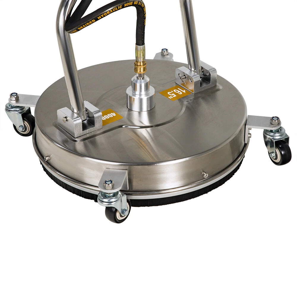 16.5" Pressure Washer Surface Cleaner With Handles & 4 Spinner Wheels