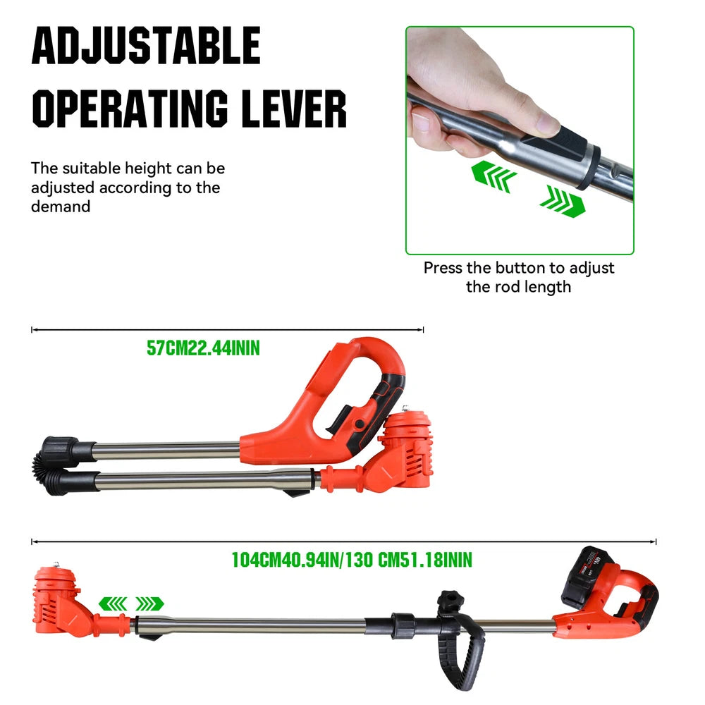48V Electric Cordless Grass String Trimmer Lawn Edger WeedWacker Cutter 2Battery