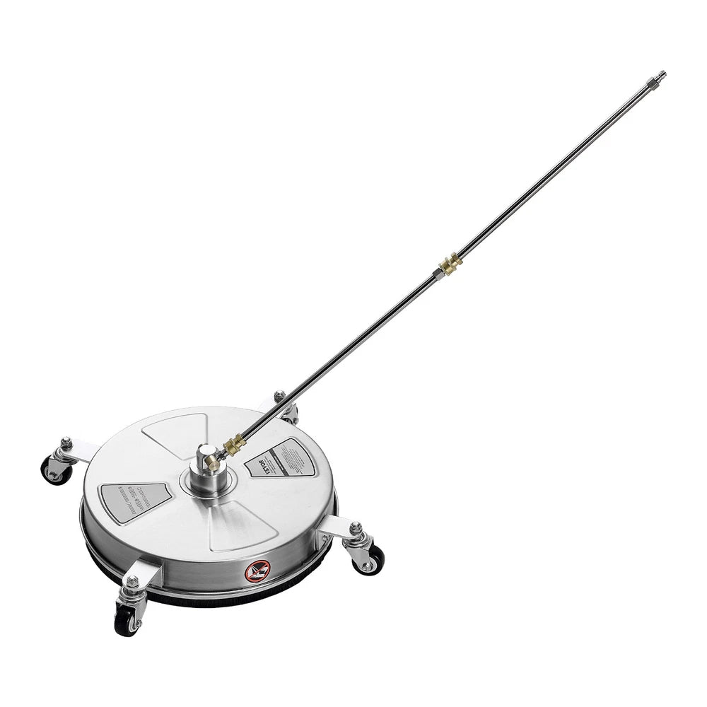 VEVOR 15" Pressure Washer Surface Cleaner 4000 PSI w/ 4 Wheels 2 Extended Wands