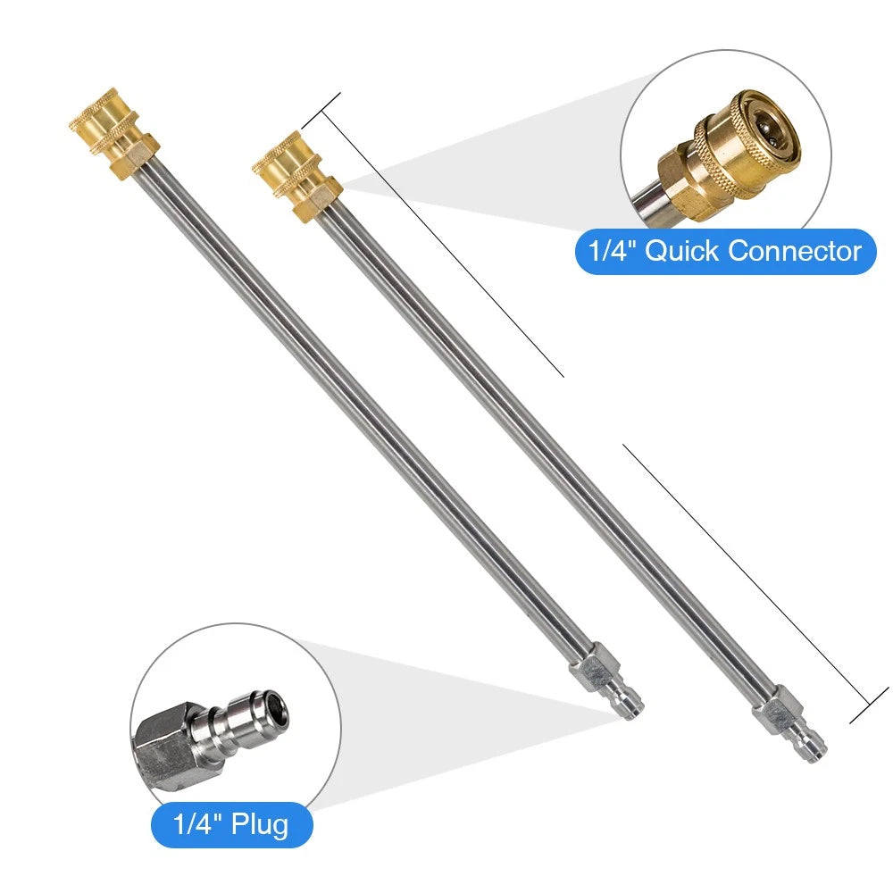 15" Pressure Washer Surface Cleaner with Extension Wands Stainless Steel NEW