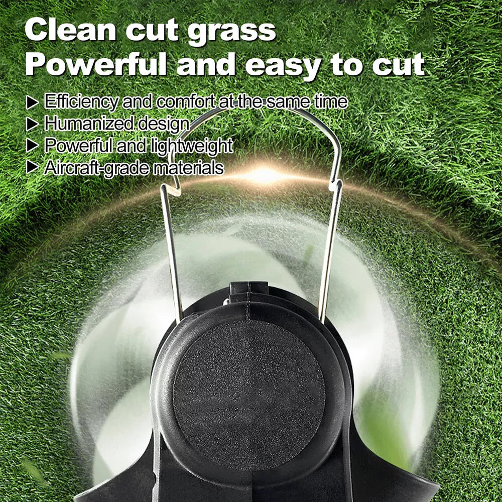 Cordless Weed Eater Electric Brush Cutter Lawn Edger Grass String Trimmer 2500W
