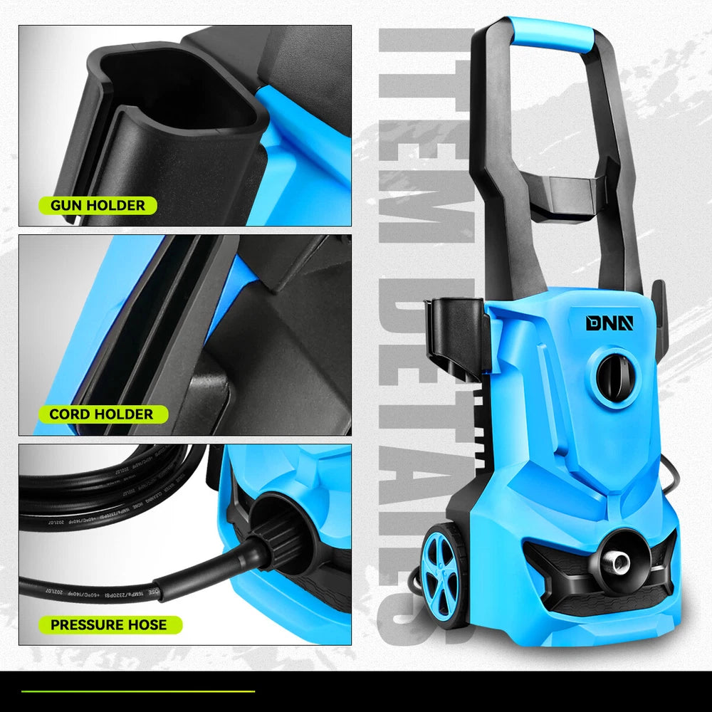 1813 PSI 1.45GPM High Pressure Power Washer Portable Electric Cleaner Machine
