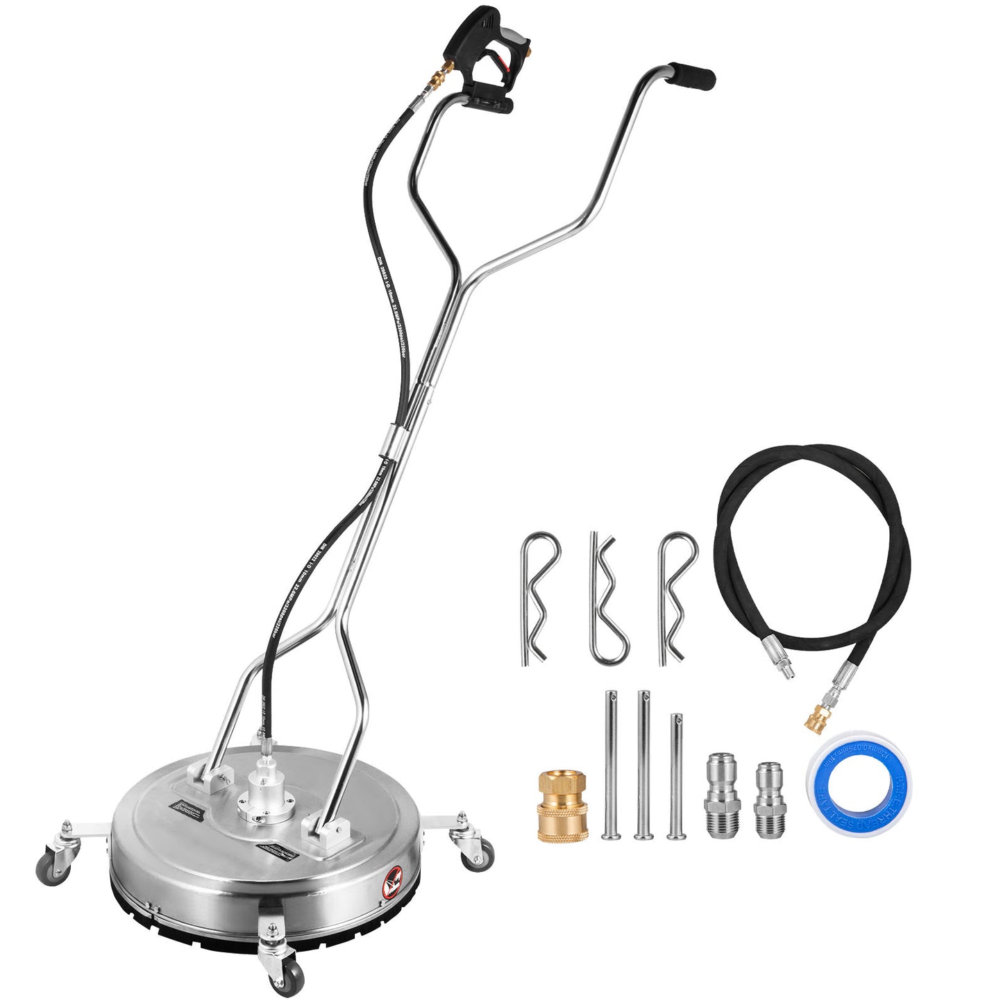 18" - 24" Surface Cleaner Pressure Washer Flat Surface Cleaner 4000PSI 3/8"QC