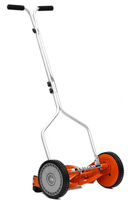 1204-14 14-Inch 4-Blade Push Reel Lawn Mower, Red