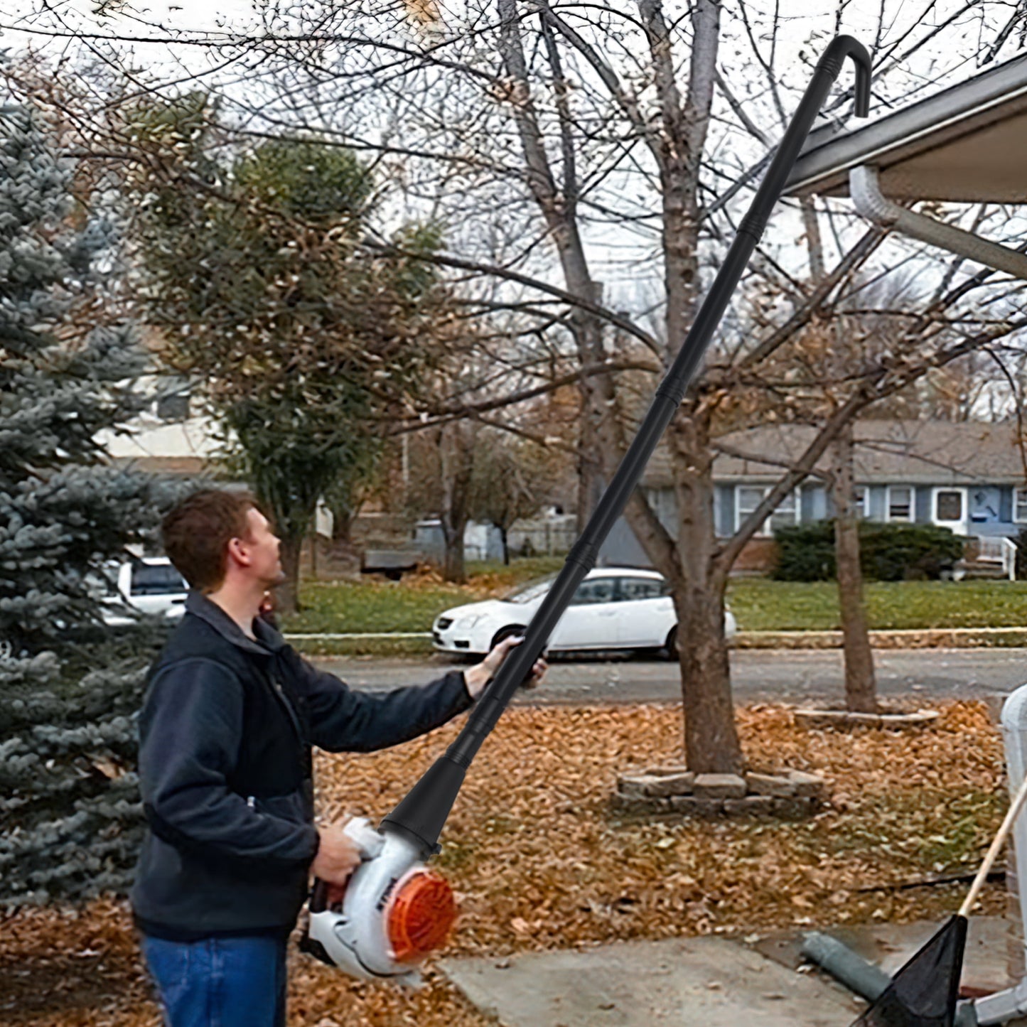 Boxlegend Gutter Cleaning Kit for Leaf Blowers, 11 ft
