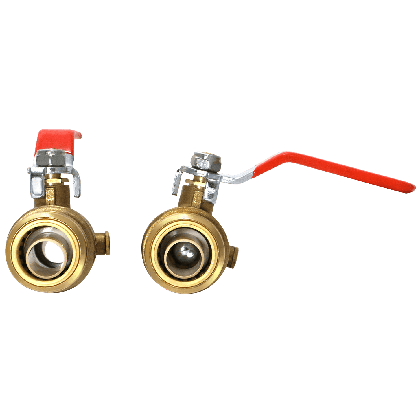 1 Pcs XFITTING Push Fit 3/4 Inch x 3/4 Push Fit Inch Ball Valve with Drain, 28-2-5=1XX