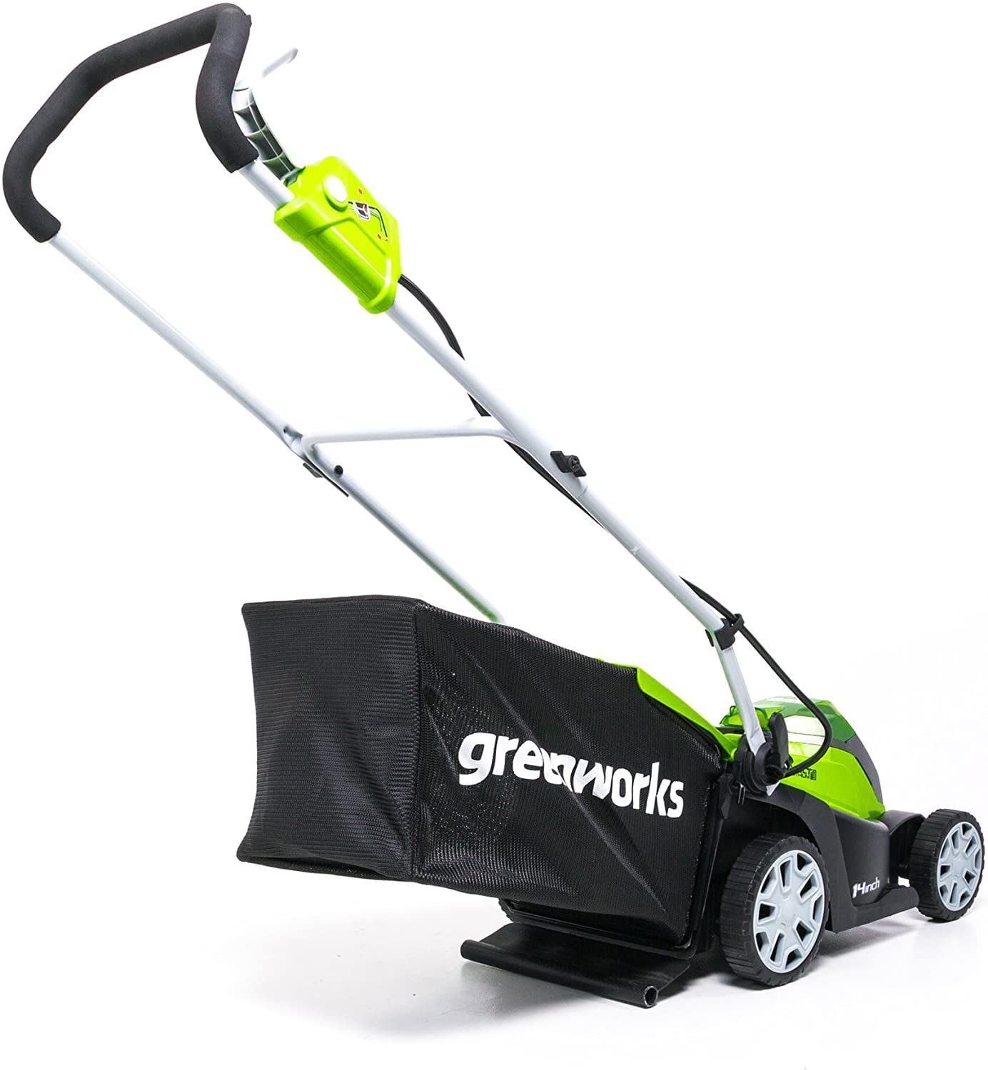Greenworks 40V 14" Cordless Walk-Behind Lawn Mower with 4.0 Ah Battery & Charger, 2508202AZ
