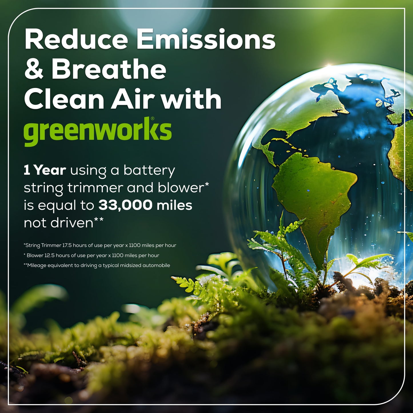 Greenworks 60V 16" String Trimmer & 750 cfm 180 mph Blower Combo + 2.5Ah Battery & Charger