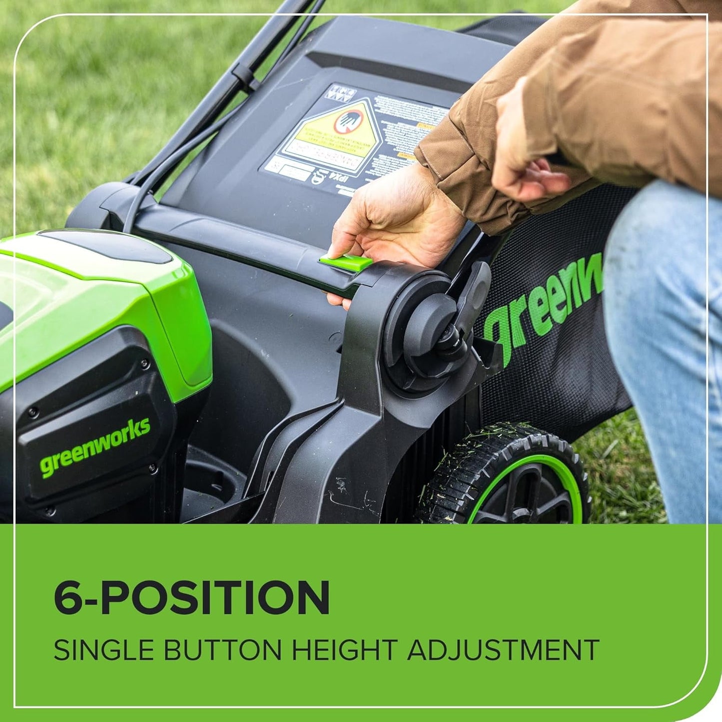 Greenworks 60V 17" Brushless (Push) Mower + 60V 13" String Trimmer, 4.0Ah Battery and 3A Charger