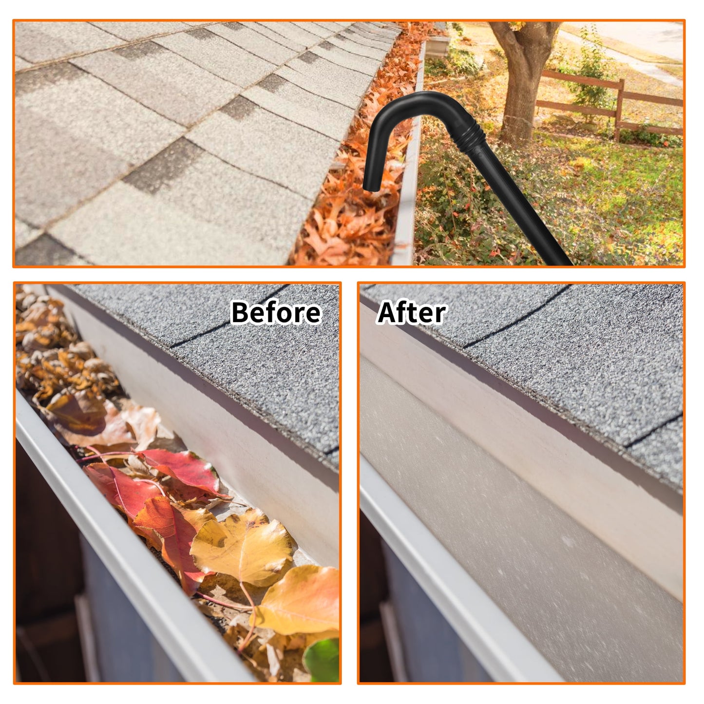 Boxlegend Gutter Cleaning Kit for Leaf Blowers, 11 ft