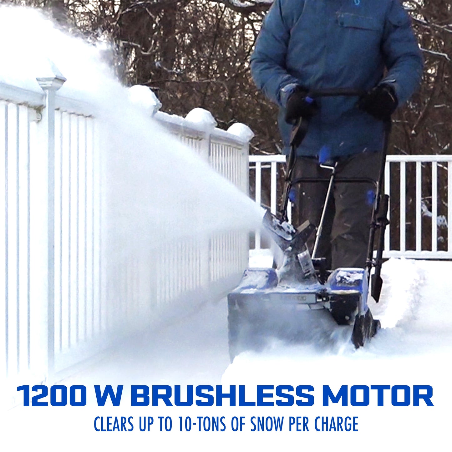 Snow Joe 48V Snow Blower Bundle W/ Cover + Ice Scraper, 2 x 4.0-Ah Batteries & Charger