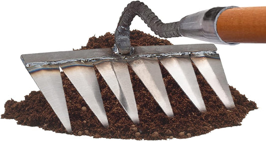 Dethatcher , 4/5/6/7 , Weeding Dethatcher with Carbon Steels, Gardening Hand Tools, Garden Cultivator & Lawn Dethatching