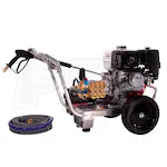 Pressure-Pro Eagle II 4000 PSI (Gas - Cold Water) Aluminum Frame Pressure Washer w/ CAT Pump & Electric Start Honda GX390 Engine