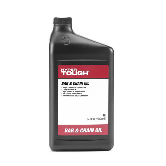 Hyper Tough (Hyper Tough Oils HT1QBC) Bar and Chain Oil Liquid, 32 fl oz Bottle - Black (1 Pack)