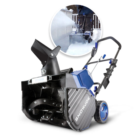 Snow Joe 48V Snow Blower Bundle W/ Cover + Ice Scraper, 2 x 4.0-Ah Batteries & Charger
