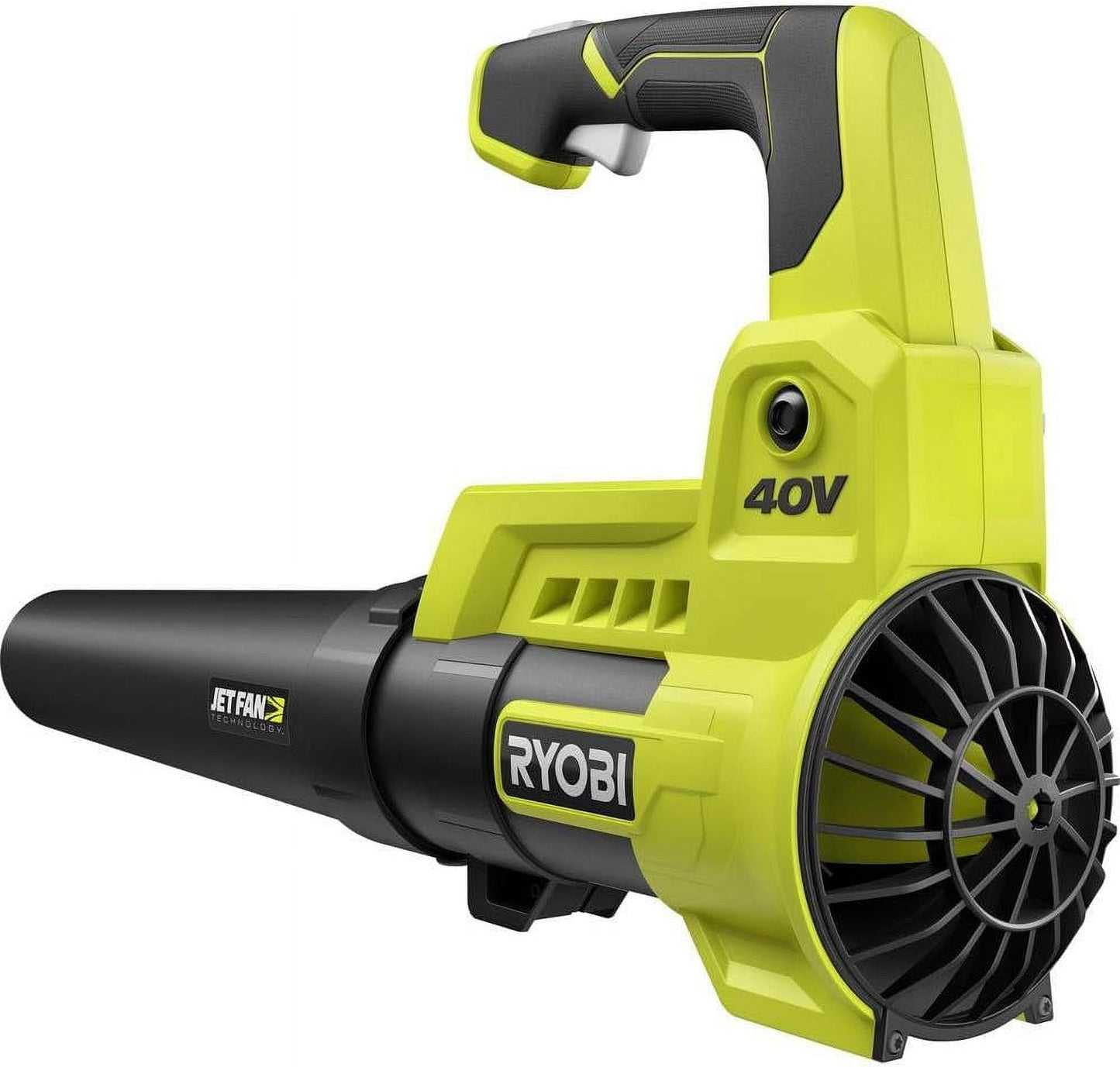 RYOBI 110 MPH 525 CFM 40-Volt Lithium-Ion Cordless Variable-Speed Jet Fan Bare Tool Leaf Blower, Battery and Charger Not Included
