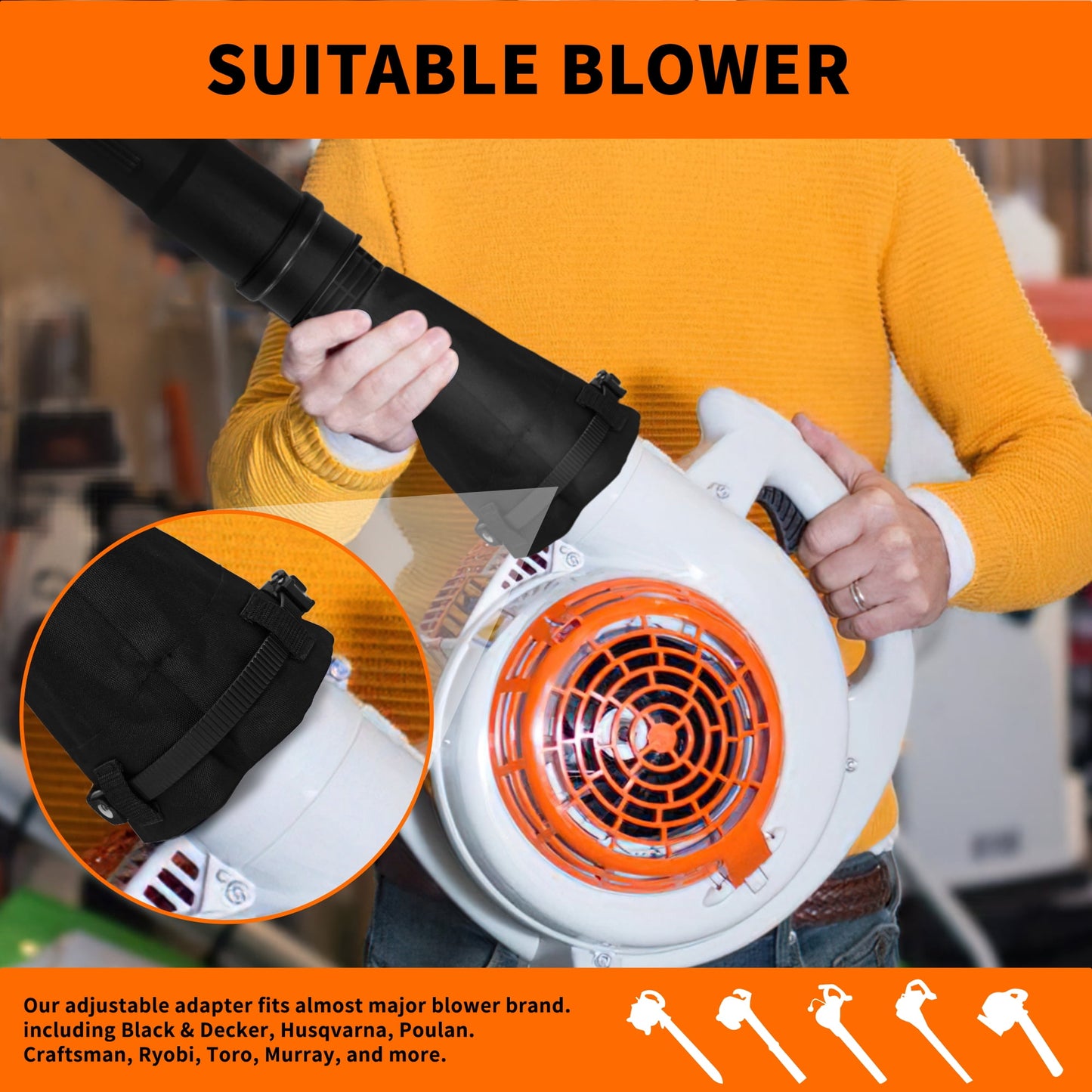 Boxlegend Gutter Cleaning Kit for Leaf Blowers, 11 ft