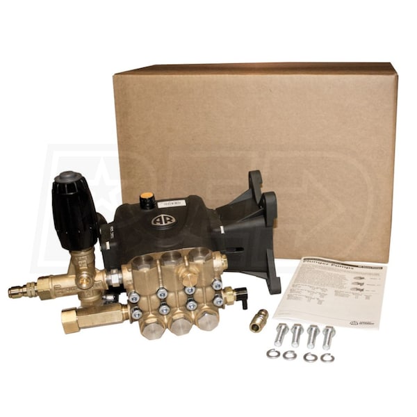 AR Fully Plumbed RRV 4000 PSI 4 GPM (1" Shaft) Triplex Pressure Washer Pump