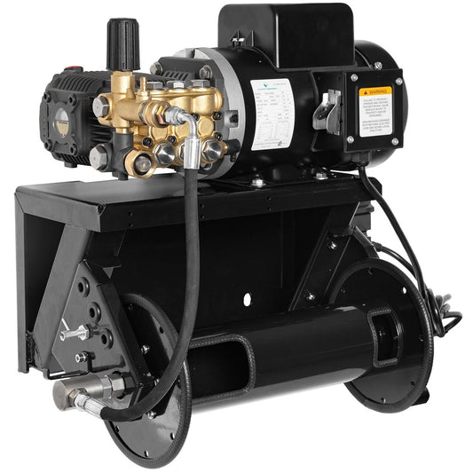 Canpump Pressure Washer: Wall-Mount w/ Hose Reel, 5 hp, 230 V, Total Stop System