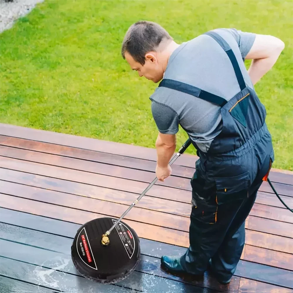 15 Inch Pressure Washer Surface Cleaner 4000PSI Power Washer Attachment for Deck