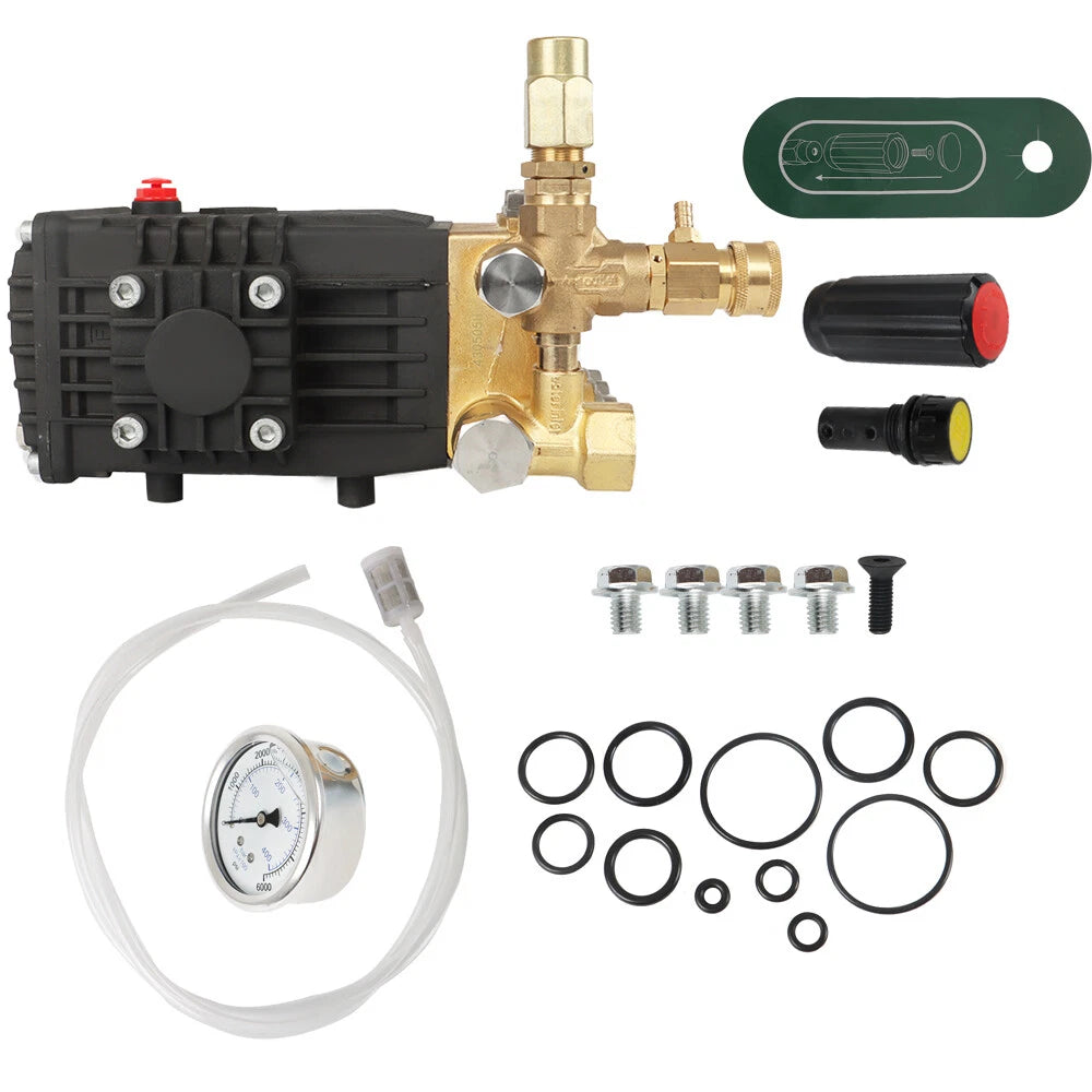 3600 PSI 4.9GPM Belt Drive Pressure Power Washer Pump 24mm Solid Shaft New