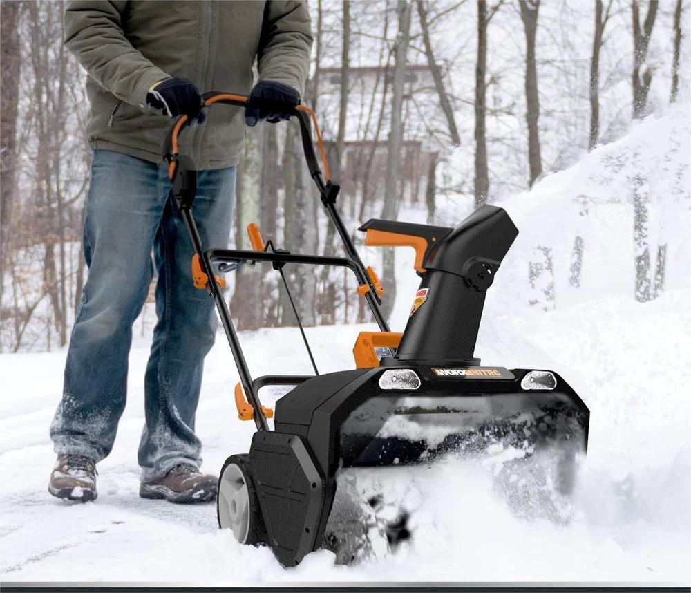 Cordless Snow Blower Power 40V 20" Share W/ Brushless Motor Batteries & Charge