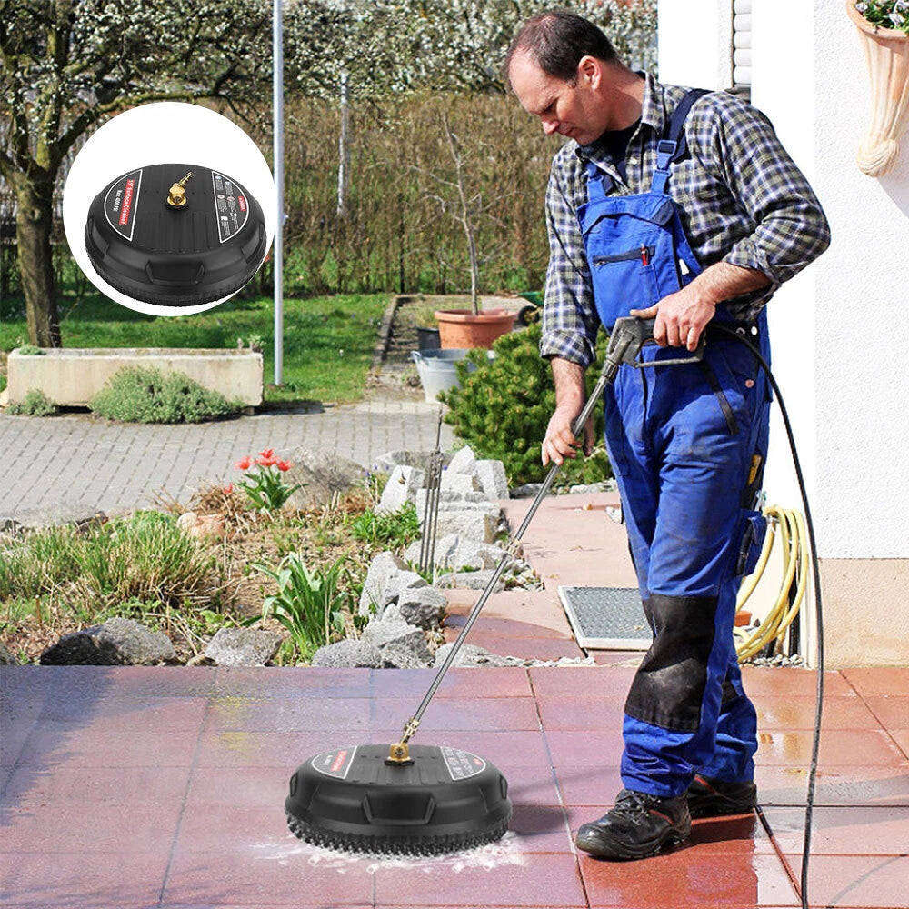 New 15" Pressure Washer Surface Cleaner with 2 Pressure Washer Extension Wands