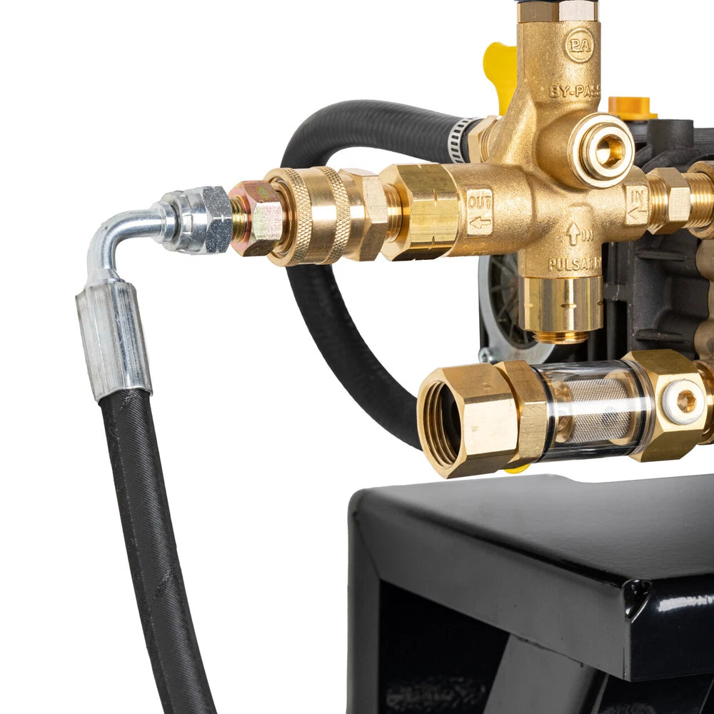 Canpump Pressure Washer: Wall-Mount w/ Hose Reel, 5 hp, 230 V, Total Stop System