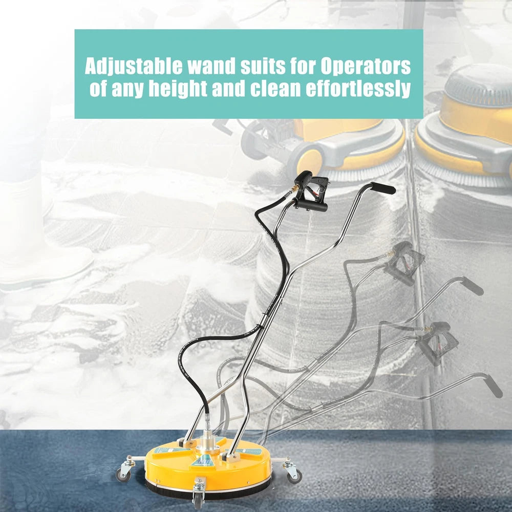 20'' Pressure Washer Surface Cleaner, Surface Cleaner Dual Handle, Power Wash...